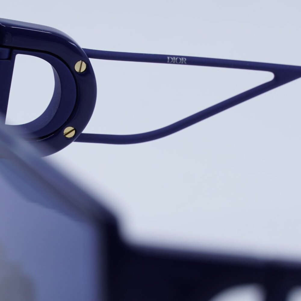 Dior 30MONTAIGNE SU 30B0 Sunglasses - Blue Square Frame, Blue Lenses - Picture 3 of 10